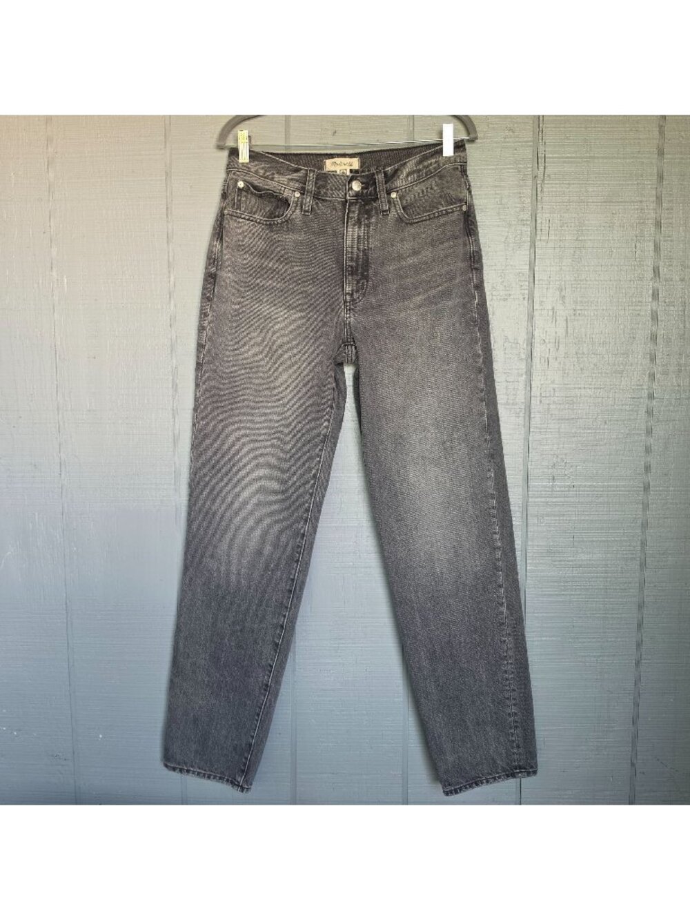 Madewell The Slouchy Boyjean Jeans Women’s 27T Gray Black Wash High Rise